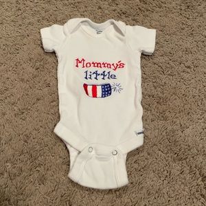 New Born Firecracker 4th of July Onesie